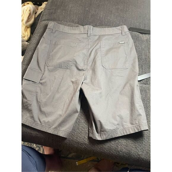 prAna Mens Gray Standard Fit Cargo Shorts Size 35/10 - Picture 12 of 13